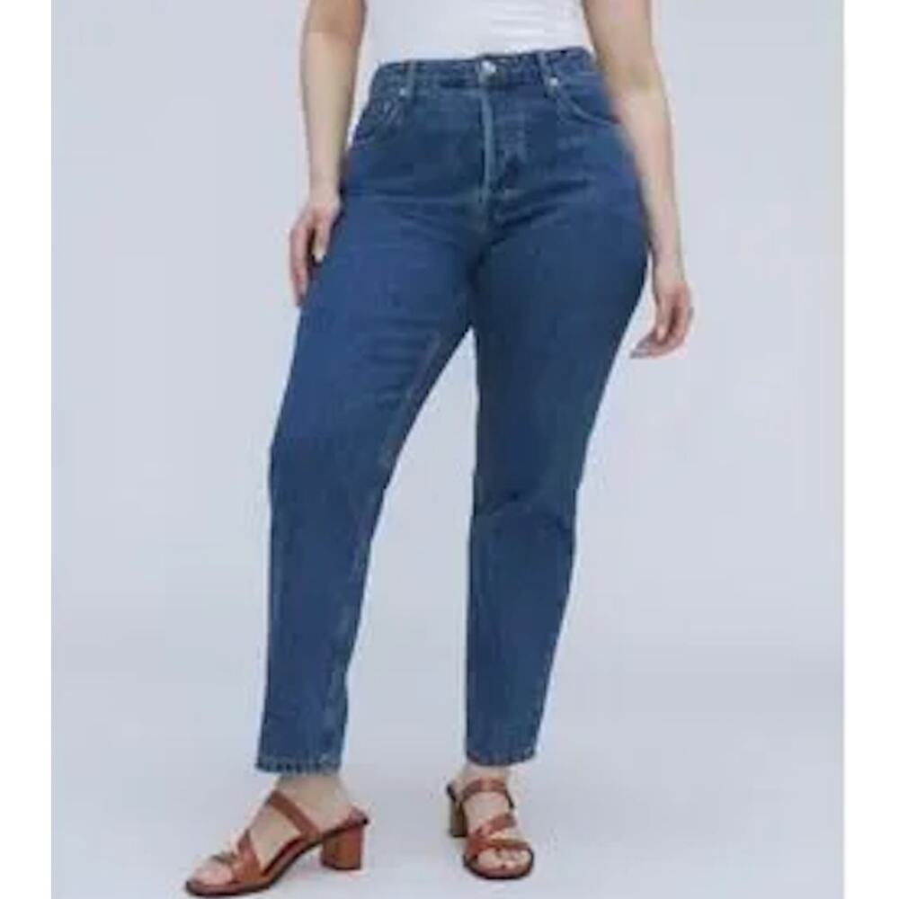 EVERLANE The Curvy 90s Cheeky Straight Jean Hourglass Japanese Denim 28